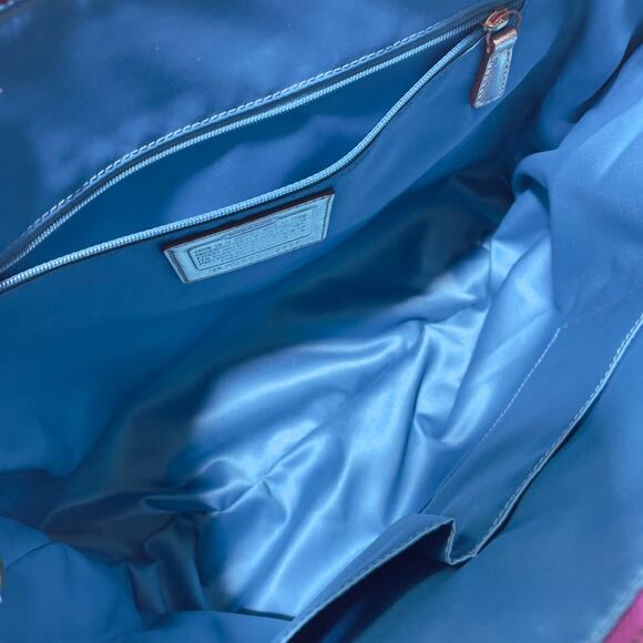 Coach Poppy Signature C Glam Tote Bag Purse Multicolor - Picture 11 of 13